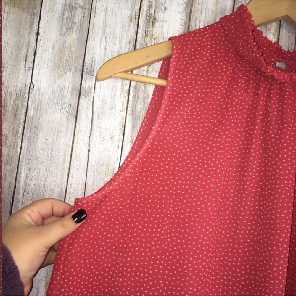 Loft Pink High Neck Sleeveless Blouse - Picture 3 of 5